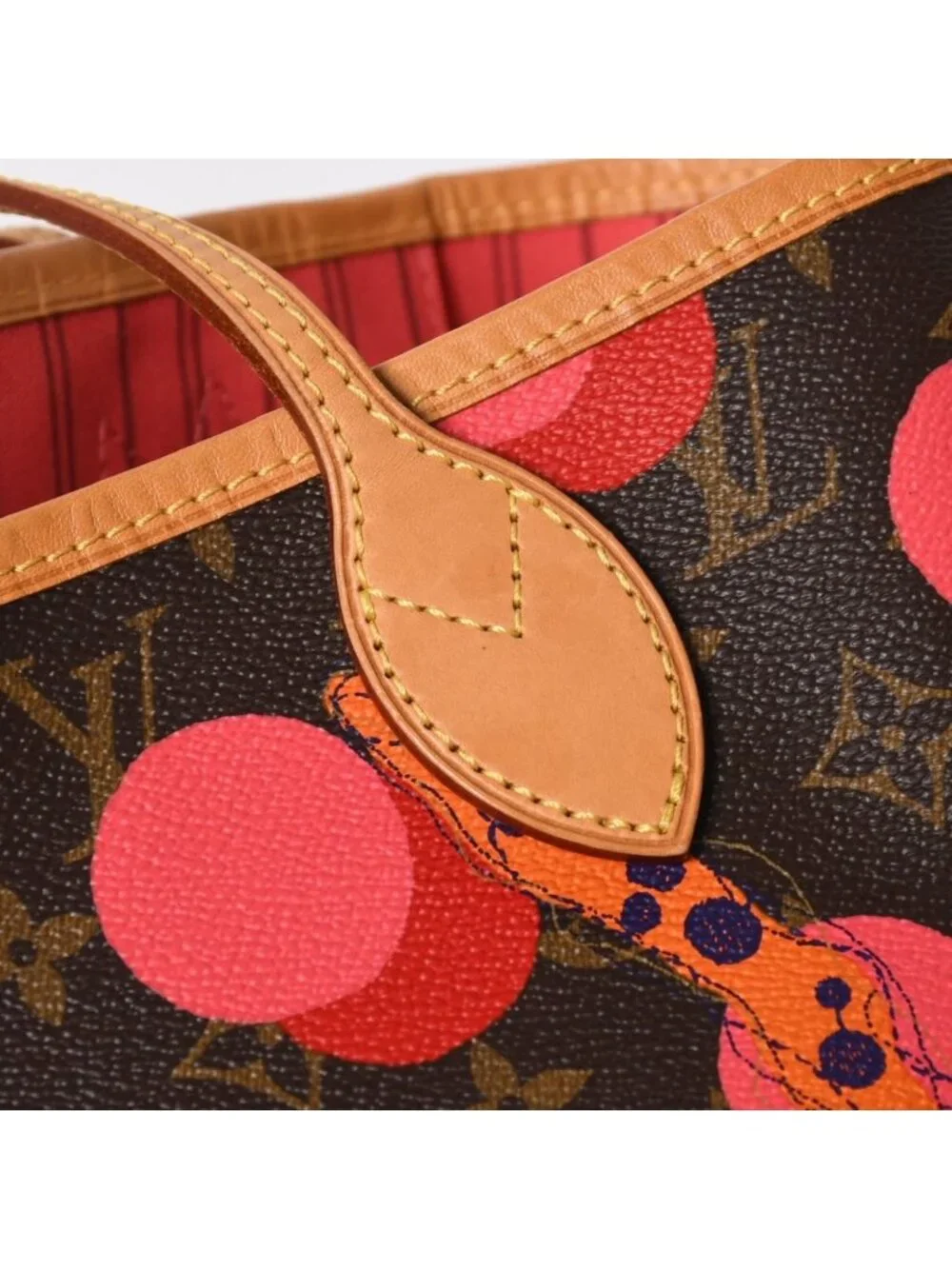 Louis Vuitton Monogram Ramage Neverfull MM Tote Canvas Brown Pink Gold